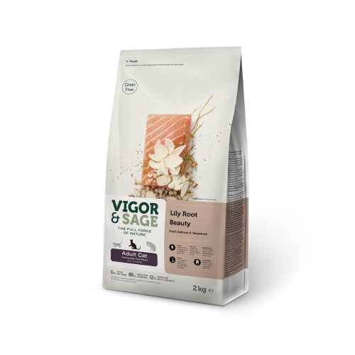 【靈萃 VIGOR&SAGE】成貓(百合根美毛)草本無穀糧2kg