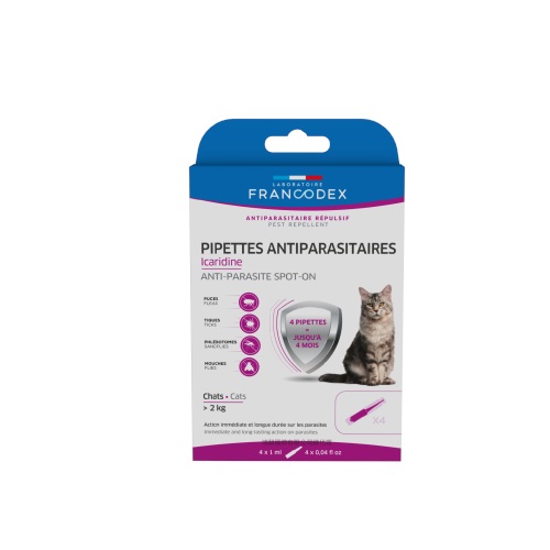 【法國法典】護盾全效防蚊驅蟲滴劑-貓(>2kg)