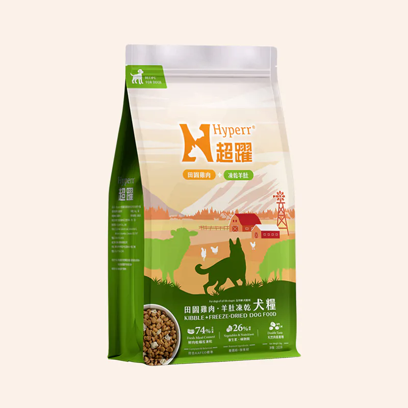 狗狗主食 (羊肚+雞肉)天然糧佐凍乾 2 公斤 狗狗主食 (羊肚+雞肉)天然糧佐凍乾 2 公斤